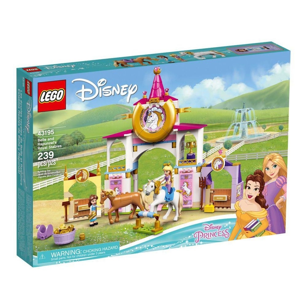 Estábulos Reais De Bela E Rapunzel Lego Disney - LEGO 43195 - Noy Brinquedos