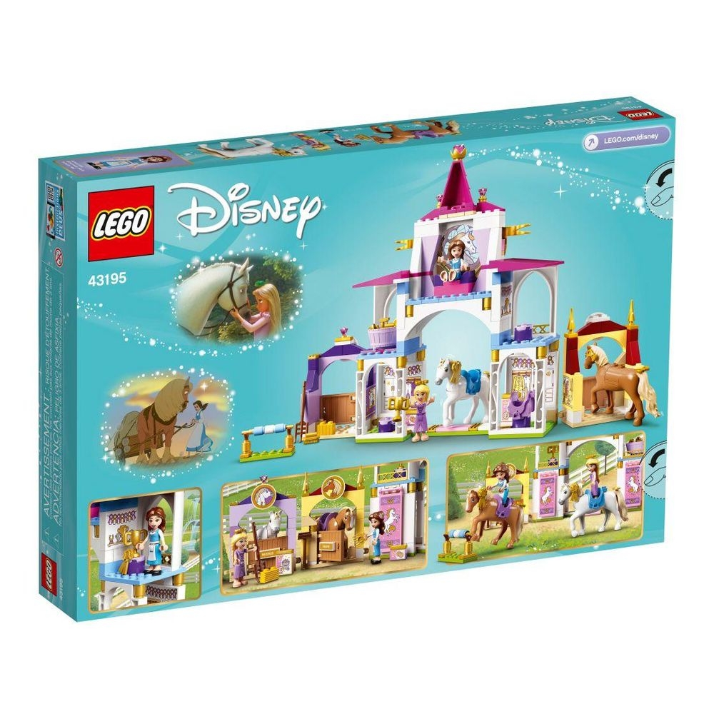 Estábulos Reais De Bela E Rapunzel Lego Disney - LEGO 43195 - Noy Brinquedos