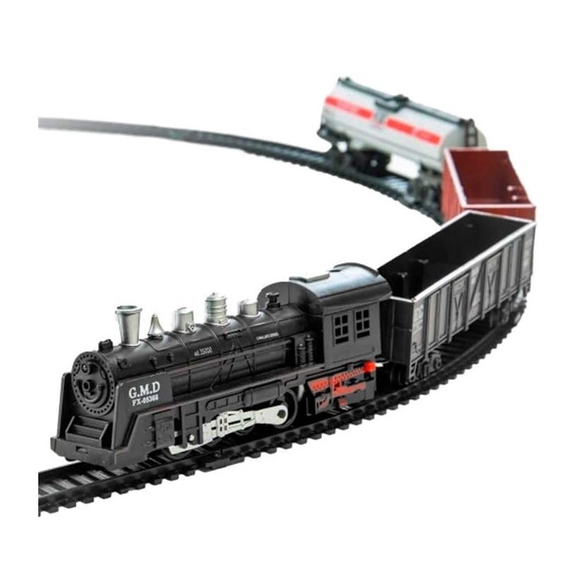 Trem Grande Locomotiva Luz E Som - DM TOYS DMT5374 - Noy Brinquedos