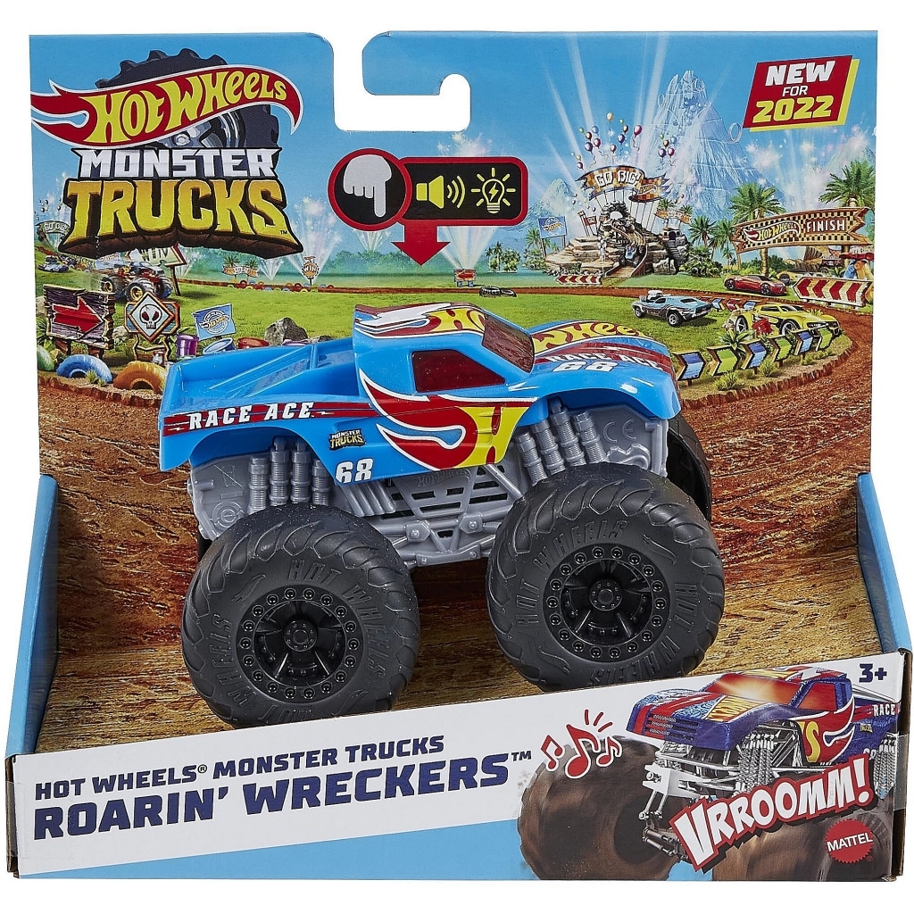 Mattel Hot Wheels Monster Trucks Carro de brinquedo com controle remoto por  rádio