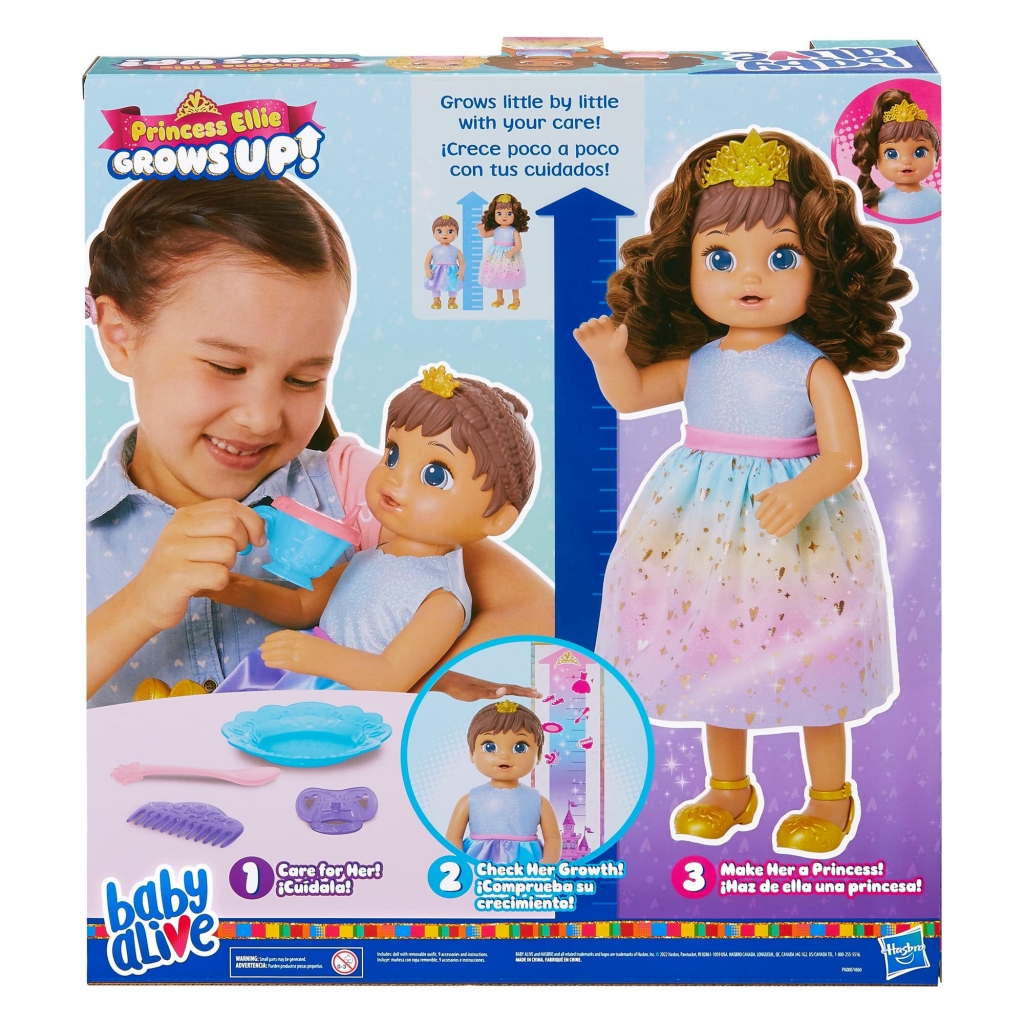 Morena Princess Ellie Grows Up Baby Alive - Hasbro F5237 - Noy Brinquedos