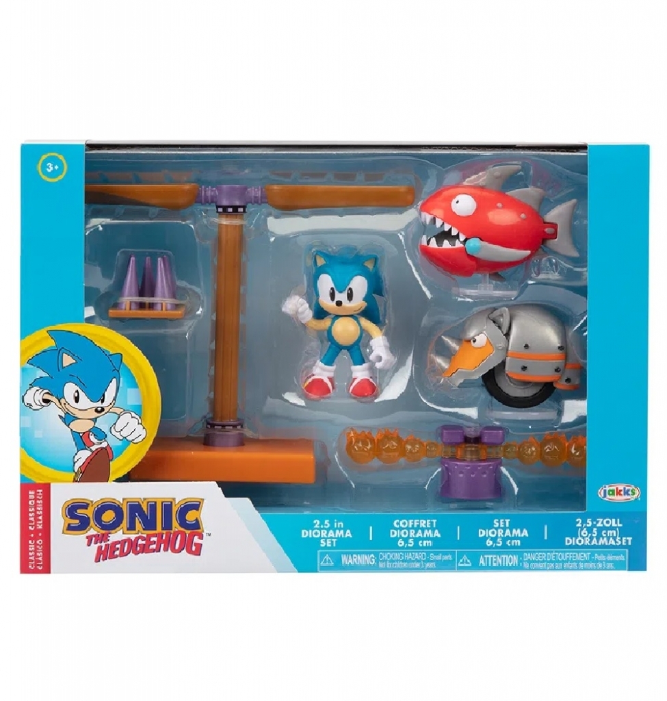 Boneco Bloco Montar Turma do Sonic Kit 7 Personagens
