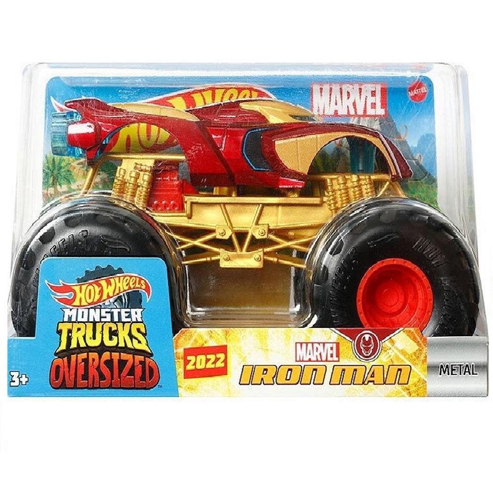  Hot Wheels Oversized Monster Truck Iron Man 2022