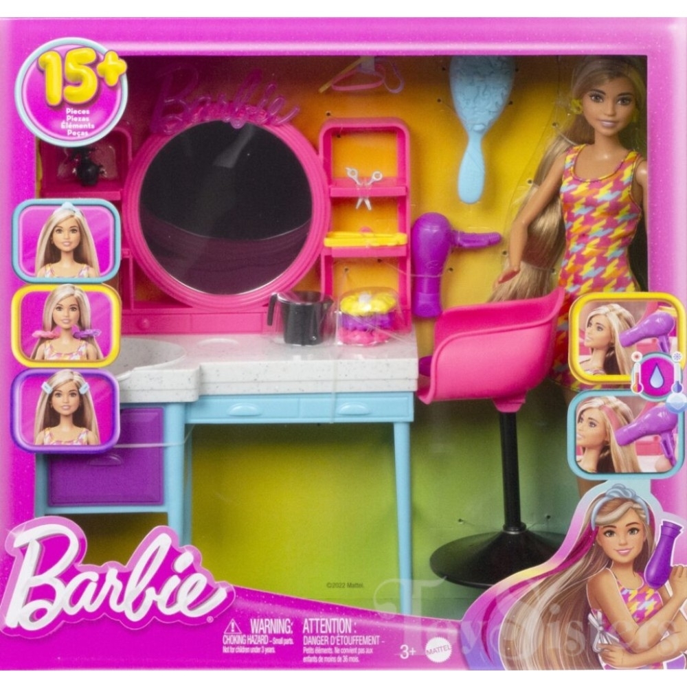Jogos de Salão de Cabeleireiro de Super Barbie no Meninas Jogos
