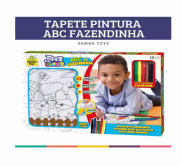 Tapete Infantil Para Colorir Desenho Fazendinha Samba Toys - LOJAS