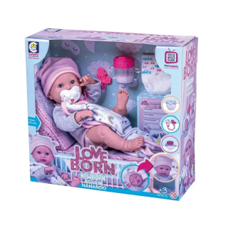 Menina Anny Doll Baby Bebê Reborn - Cotiplás 2441 - Noy Brinquedos