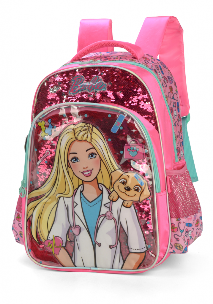 Mochila Barbie A Princesa e A Pop Star G Rosa - Compre Agora