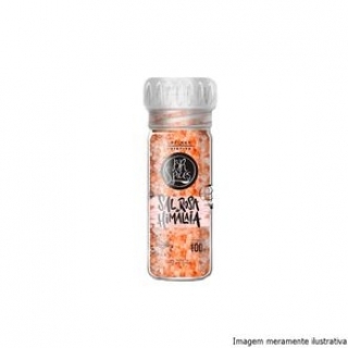 Moedor Sal Rosa do Himalaia Grosso 100g - Br Spices