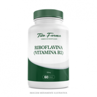 Riboflavina (Vitamina B2) - Auxiliar na formação de células vermelhas (100mg - 60cps)