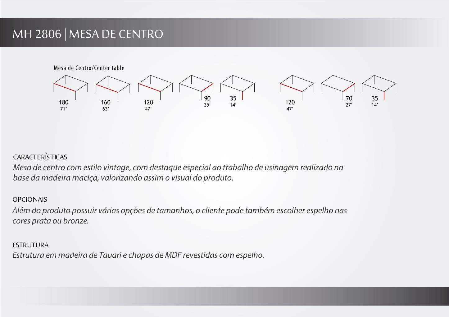 Mesa de Centro MH 2806 Herval