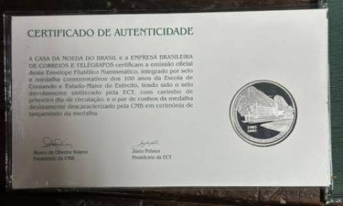 Medalha de Prata Alusiva Escola de Comando Estado Maior do Exército