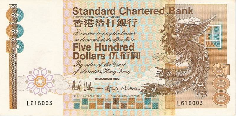 Hong Kong - Catálogo World Paper Money - Pick Nº 282