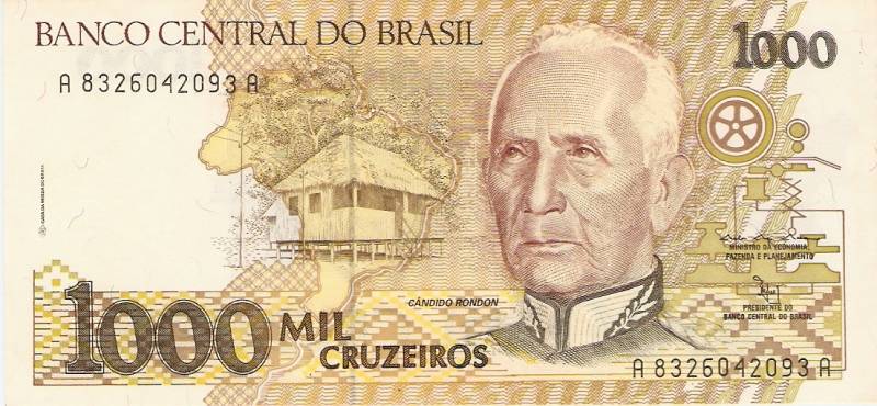 Catálogo Vieira Nº 218 - 1000 Cruzeiros (Candido Rondon)