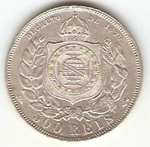 Catálogo Vieira Nº 540 - 500 Réis 1867 a 1889 3º e 4º Tipo