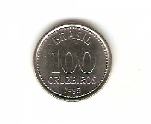 Catálogo Vieira Nº 165 - 100 Cruzeiros (Armas da República) (Aço)