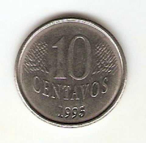 Catálogo Vieira Nº 18 - 10 Centavos 1995 (Moedas de Fao) (Aço)