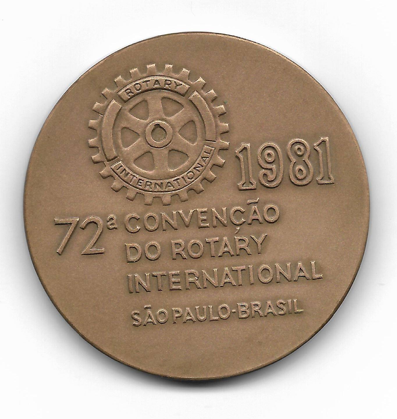 Medalha de Bronze - 72º Convenção do Rotary International