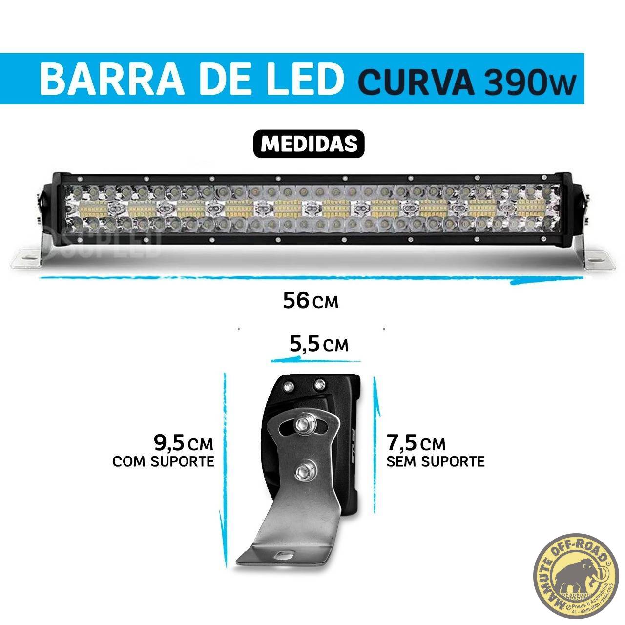 Barra de Led Dual Color 22 390W 3D