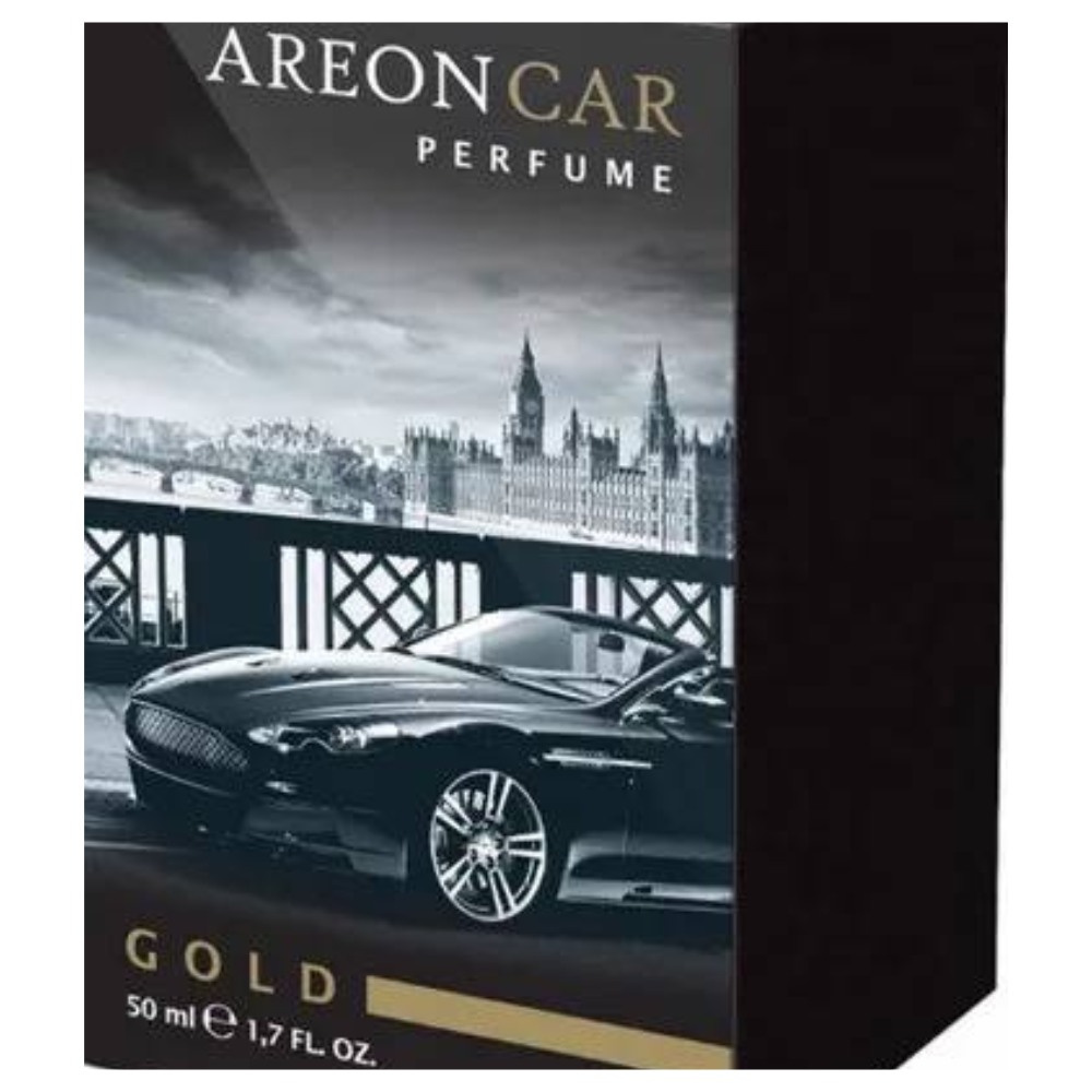 Aromatizante de Carro Luxo Areon Car Perfume Gold - 50ML - Complete o Carro