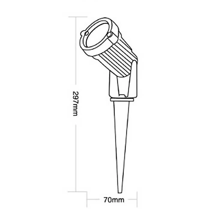 Espeto Para Jardim LED 3W 6500K Tachibra TEL 03