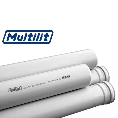 Tubo PVC Esgoto Multilit 150mm Barra com 6mt