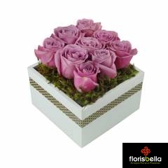 Caixa de Rosas - Lilás