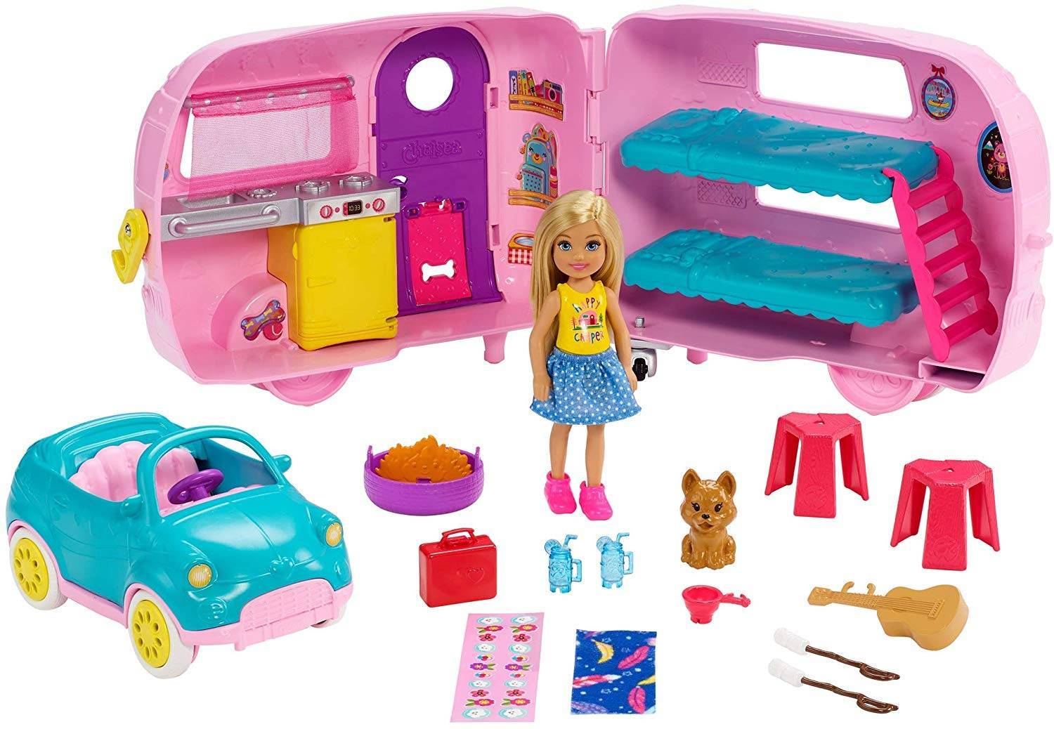 Carro Super Conversível Para Barbie Pink Grande 60 Cm Líder