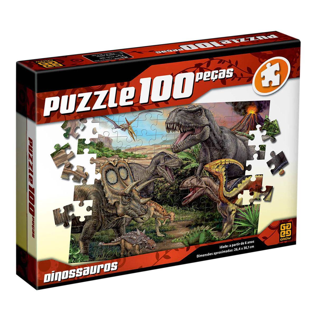 Puzzle 100 peças Liga da Justiça - Loja Grow