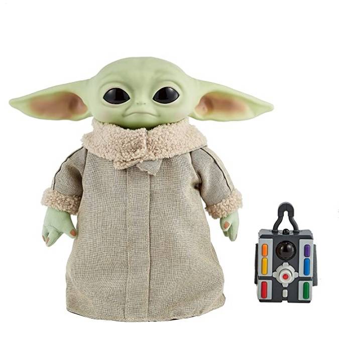 Star Wars Grotu Brinquedos de pelúcia infantil, boneca macia do