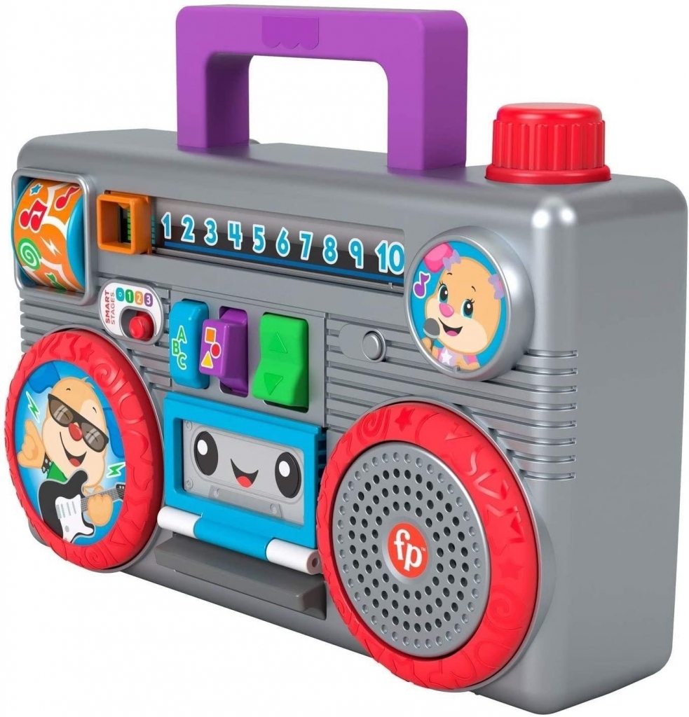 Rádio Portátil Dance E Aprenda Fisher Price Mattel HBB Noy Brinquedos