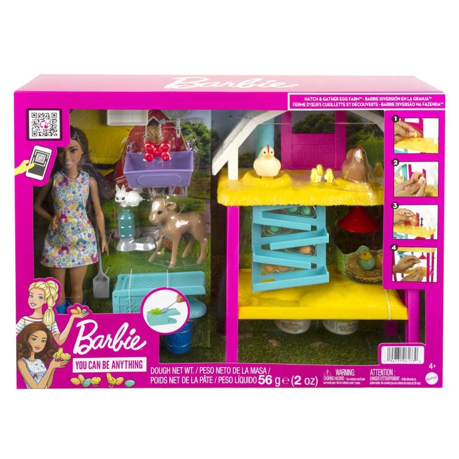 Diversão Na Fazenda Barbie Mattel HGY88 Noy Brinquedos