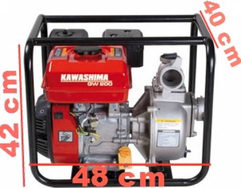 Motobomba bomba dágua a gasolina 7hp alta pressão kawashima gw 200h