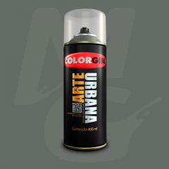 Tinta Spray Colorgin Arte Urbana 933 Cinza Carrara fosco 400ml