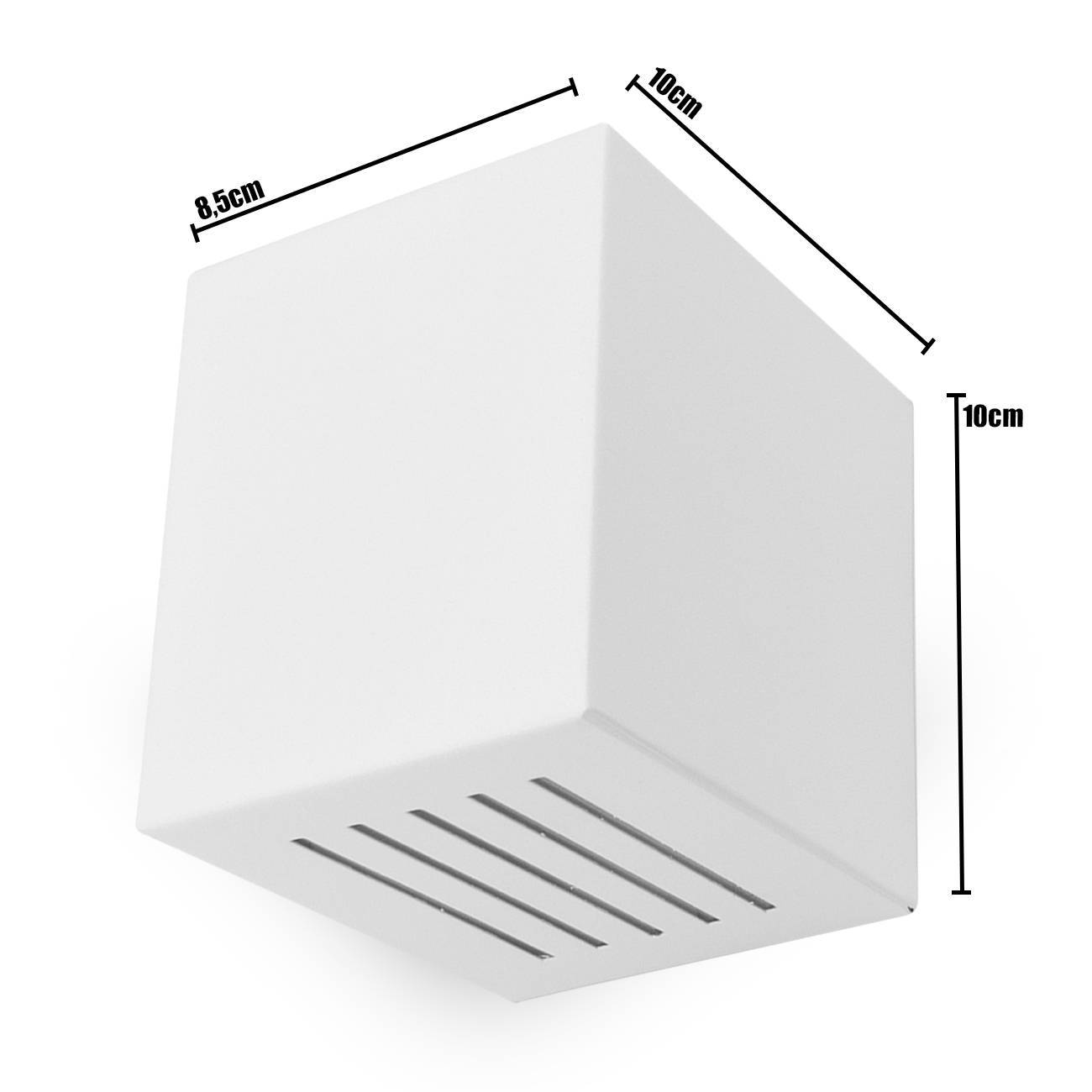 Kit 6 Arandelas Luminária Frisada Efeito Parede Externa/ Int Muro