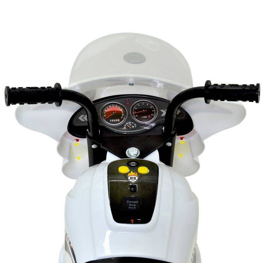 Mini Moto Eletrica Infantil Branca no Shoptime