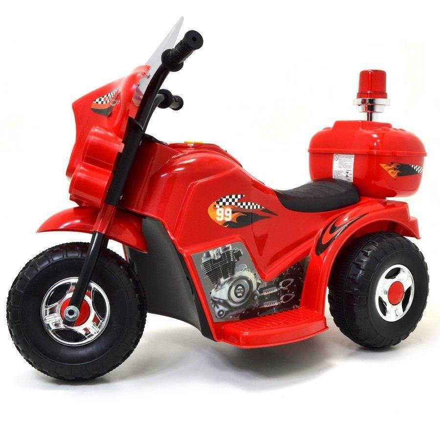 Mini Moto Elétrica Infantil Vermelha Triciclo Para Crianças - LCG