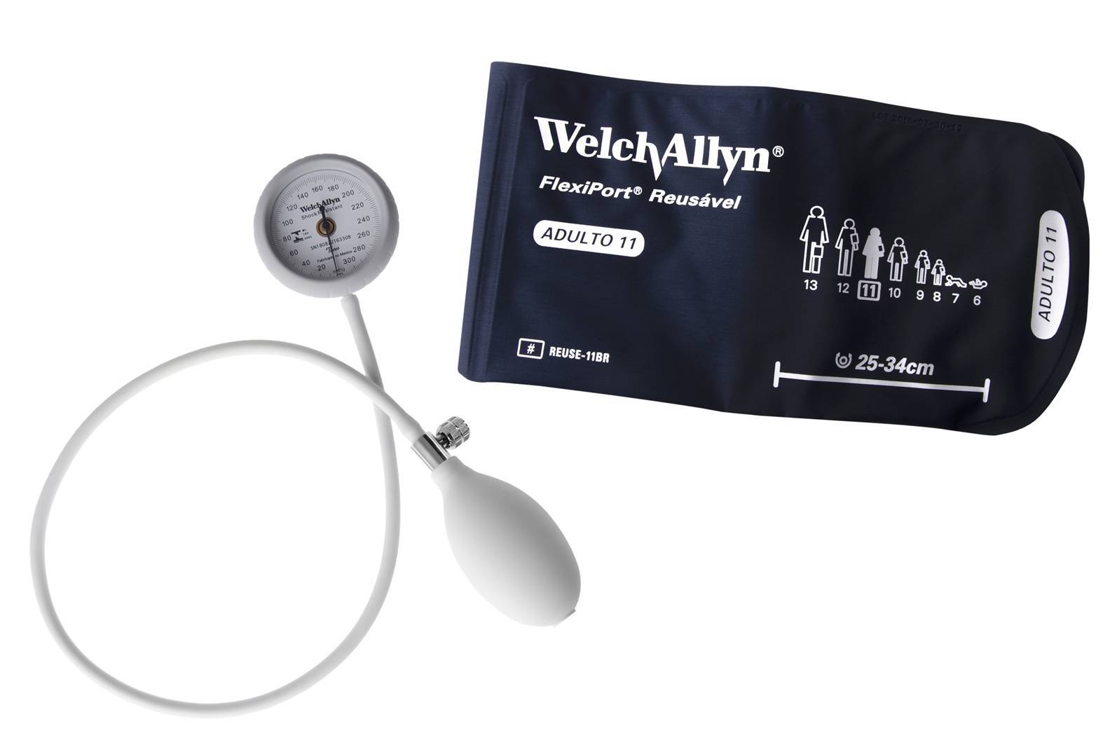 Aparelho de pressão Welch Allyn Durashock Flexiport