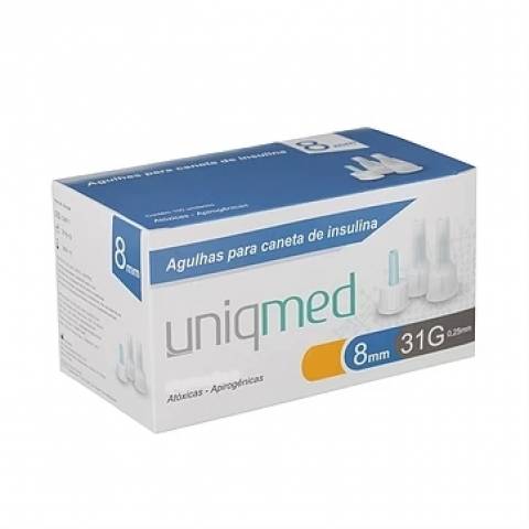 Agulha para Caneta de Insulina CX C/100 UNIQMED