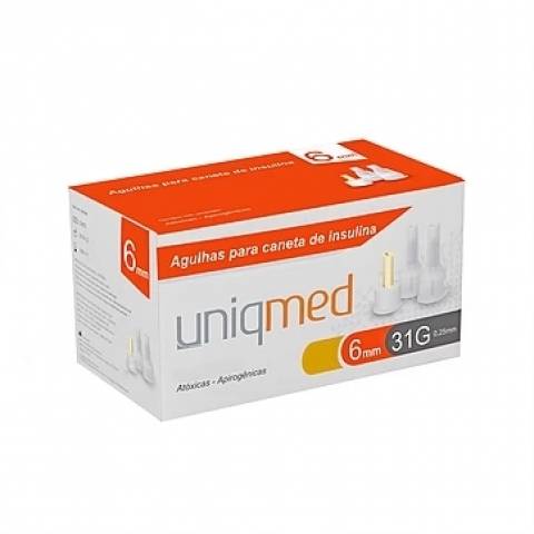 Agulha para Caneta de Insulina CX C/100 UNIQMED