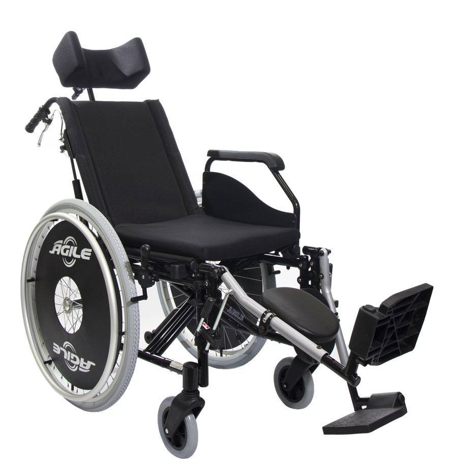 Cadeira de Rodas Alumínio Ágile Reclinável Jaguaribe 