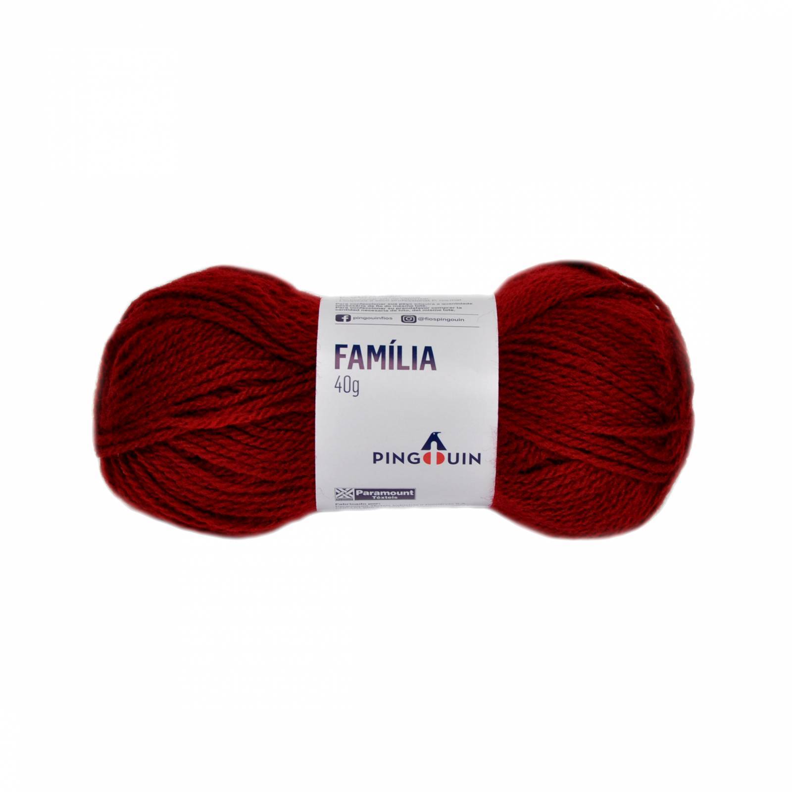 Lã família 315 vermelho