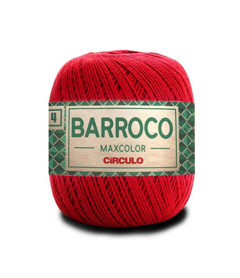 Fio Barroco 4 cor 3402 Vermelho Circulo