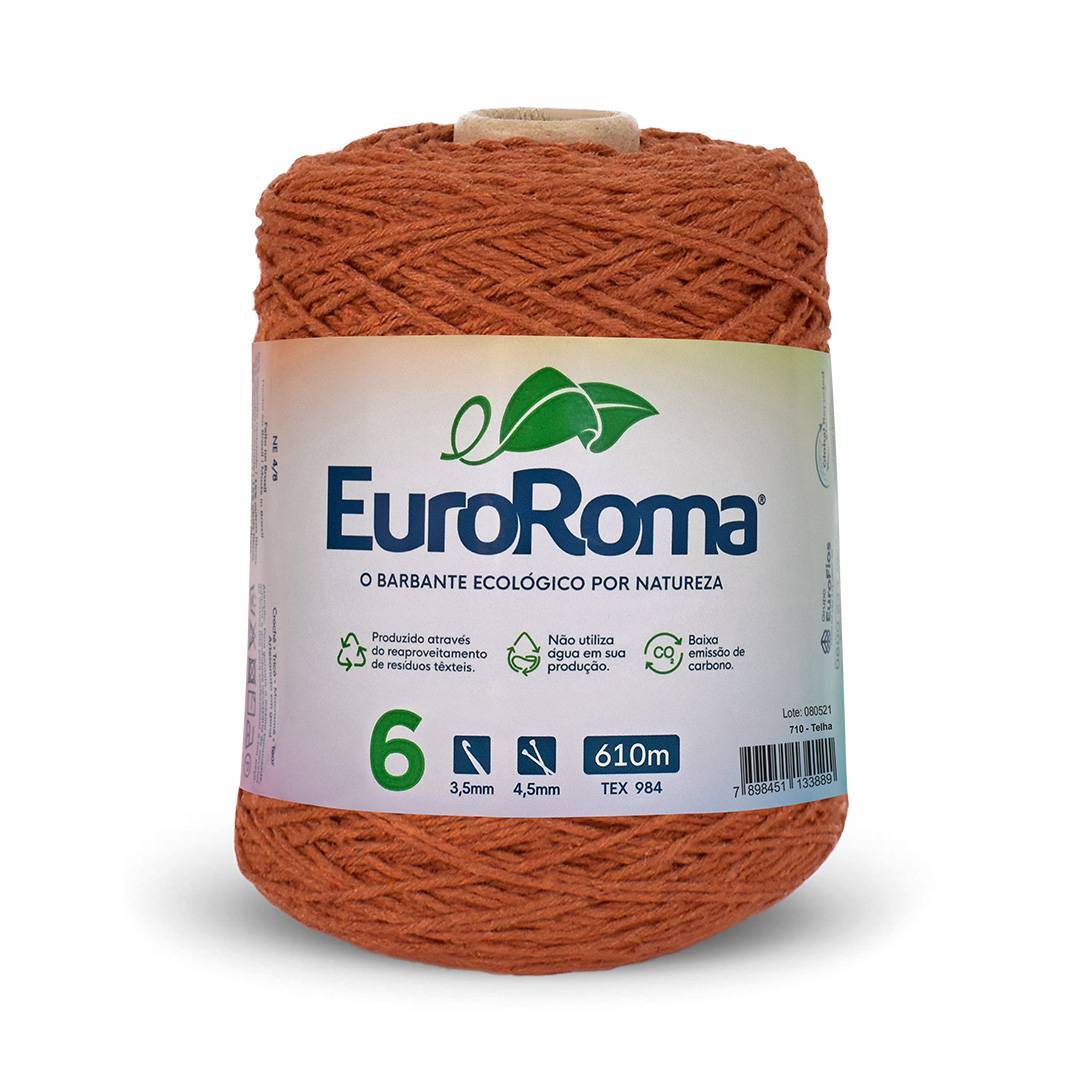 Barbante 6 cor 710 - Telha - Euroroma