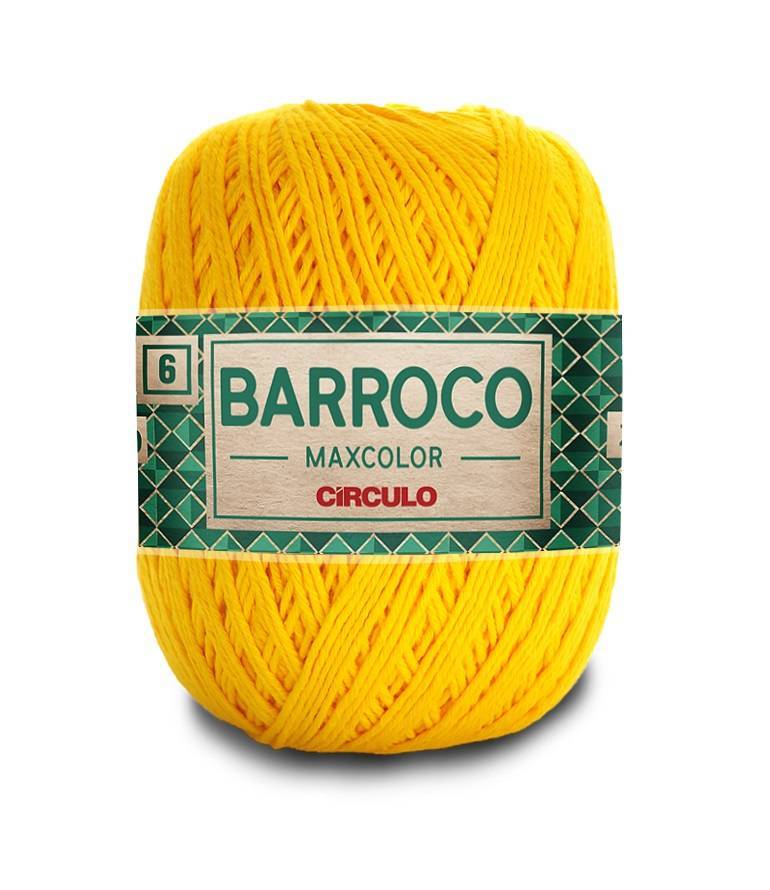 Fio Barroco 6 400gr cor 1289 Canario