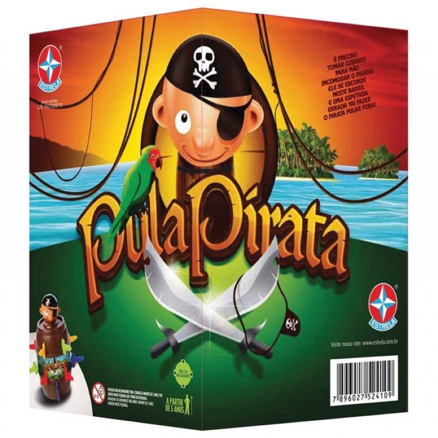 Jogo Pula Pirata - Estrela - BRINKEDO LEGAL