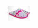 Pantufa Feminina Cinza Com Bolinhas 36/37 - Europa