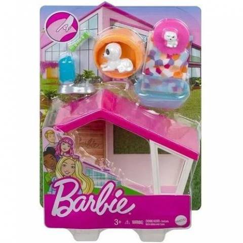 Barbie Conjunto Casinha Pets - Mattel
