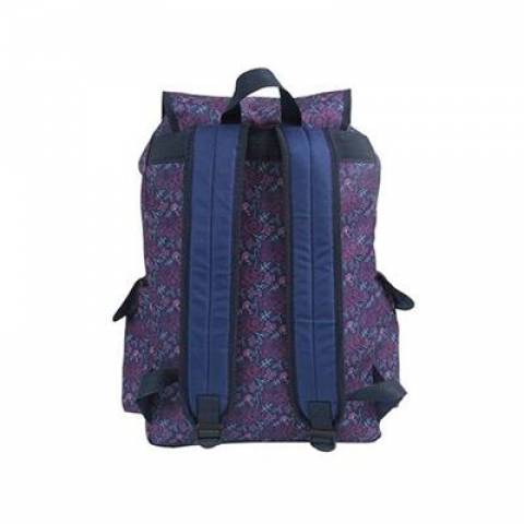 Mochila Floral Com Bolso Frontal - Dermiwil 