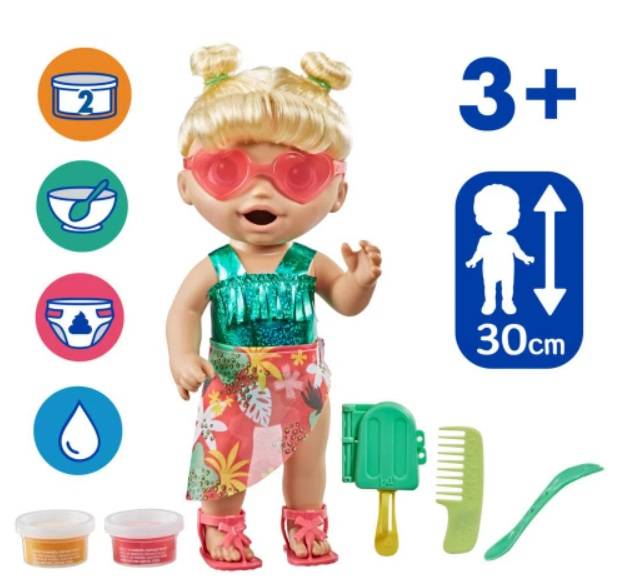 Baby Alive Dia Na Praia Loira - Hasbro