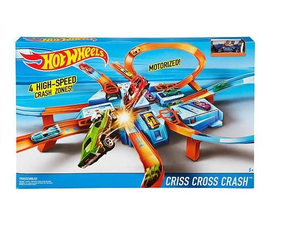 Pista Hotwheels Super Batidas Criss Cross Crash - Mattel